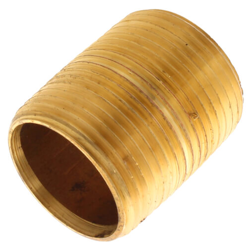 1 x close brass nipple