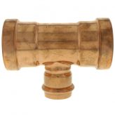 2-1/2" x 2-1/2" x 1-1/2" Copper Press-Fit Tee