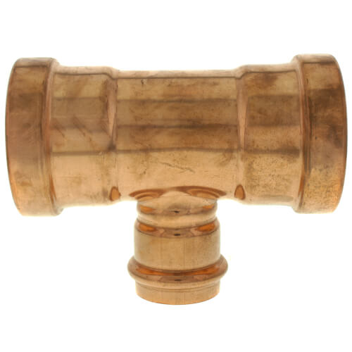 2-1-2 x 2-1-2 x 1-1-2 press copper tee