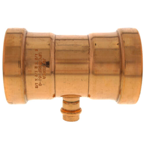 2-1-2 x 2-1-2 x 3-4 press copper tee