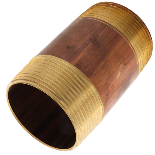 2-1-2 x 4-1-2 brass nipple