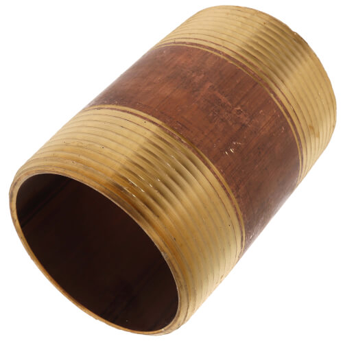 2-1-2 x 4 brass nipple