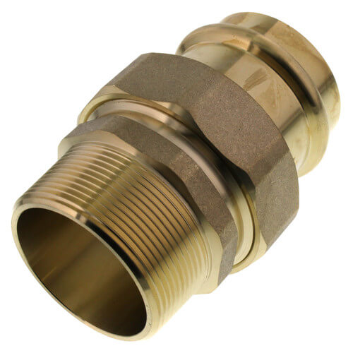 2 press x male copper union
