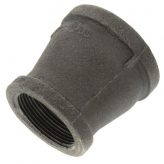 2" x 1-1/2" Black Malleable Reducing Coupling