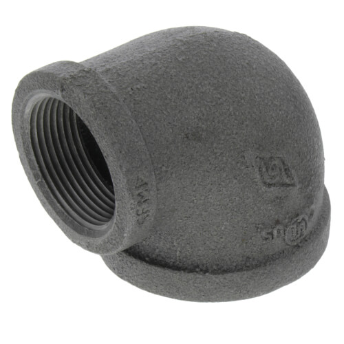 2 x 1-1-4 black reducing 90 elbow