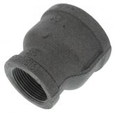 2" x 1-1/4" Black Malleable Reducing Coupling