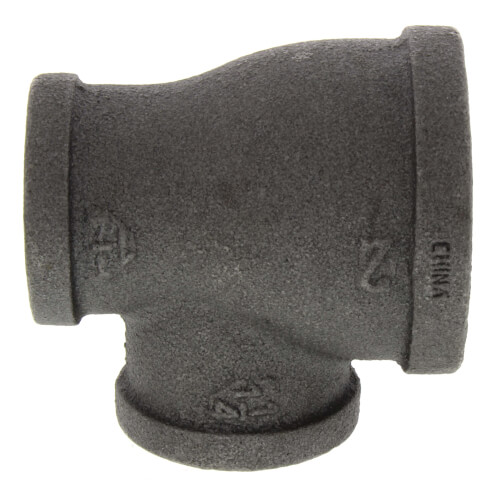 2 x 1-1-4 x 1-1-4 black reducing tee