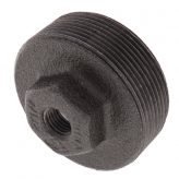 2" x 1/4" Black Malleable Bushing