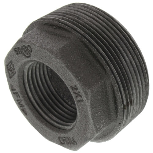 2 x 1 black bushing