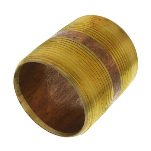 2 x 2-1-2 brass nipple