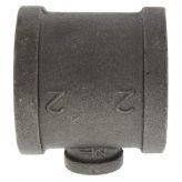 2" x 2" x 1/2" Black Malleable Iron Tee