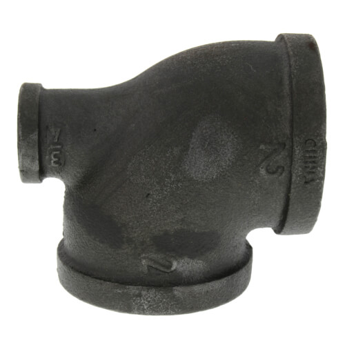 2 x 3-4 x 2 black reducing tee
