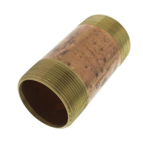 2 x 4-1-2 brass nipple