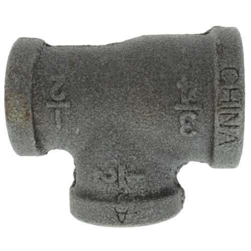 3-4 x 1-2 x 1-2 black reducing tee