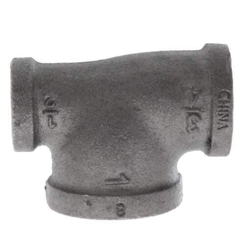 3-4 x 1-2 x 1 black reducing tee