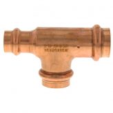 3/4" x 1/2" x 3/4" Copper Press-Fit Tee