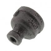 3/4" x 1/8" Black Malleable Reducing Coupling