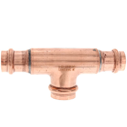 3-4 x 3-4 x 1 press copper tee
