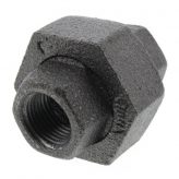 3/8" Black Malleable Union