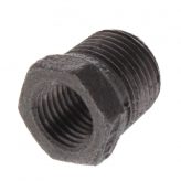 3/8" x 1/4" Black Malleable Bushing