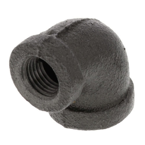 3-8 x 1-4 black reducing 90 elbow