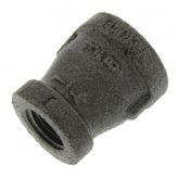 3/8" x 1/4" Black Malleable Reducing Coupling