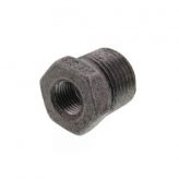3/8" x 1/8" Black Malleable Bushing