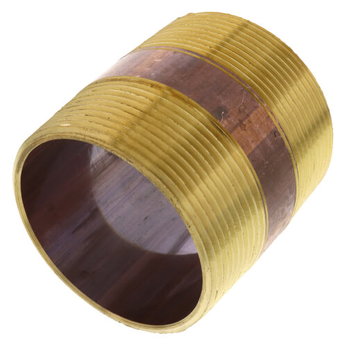 3 x 3-1-2 brass nipple