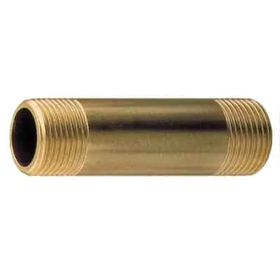 3 x 6 brass nipple
