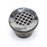 Oatey 42044 2" Two Piece shower Drain for Prefab Showers, Stainless Steel Grid