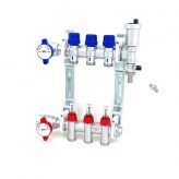 FAR 3 Loop cast brass radiant heat manifold