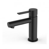 Fluid F24013MB Citi Round single lever bathroom faucet in matte black finish