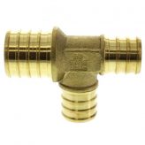 1" PEX x 3/4" PEX x 3/4" PEX Brass Tee (Lead Free)