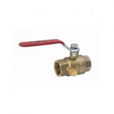 1/2" NPT Threaded Full Port Ball Valve w/ Drain (Lead Free)