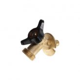 1/2" PEX Crimp (F1807) x 3/4" Hose w/ Flange 1/4 Turn