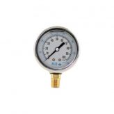 1/4" Male NPT, 2-1/2" Face Liquid Filled, 0 - 100 PSI Pressure Gauge