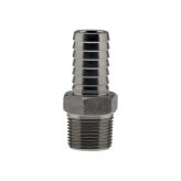 3/4" Male NPT x 1" Insert Adapter 304 Stainless Steel