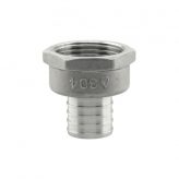 1/2" Stainless Steel Female NPT x 1/2" PEX F1807 Crimp Adapter