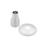 1/2" Expansion PEX Escutcheon with Bell tube, Chrome Plated