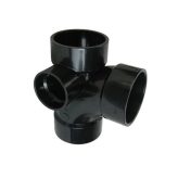 3" x 3" x 3" x 2" Left Side Inlet ABS Sanitary Tee