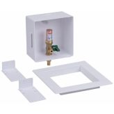Oatey Square Ice Maker Outlet Box - 1/2" F1807 PEX Crimp x 1/4" OD with Water Hammer Arrestor