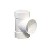 4" PVC Sewer Straight Tee