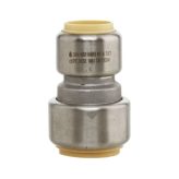 1" x 3/4" Stainless Steel Push-Fit Coupling