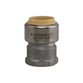 1" Stainless Steel Push-Fit x 1" Female NPT Adapter
