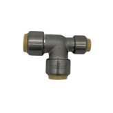 3/4" x 1/2" x 3/4" Stainless Steel Push-Fit Tee