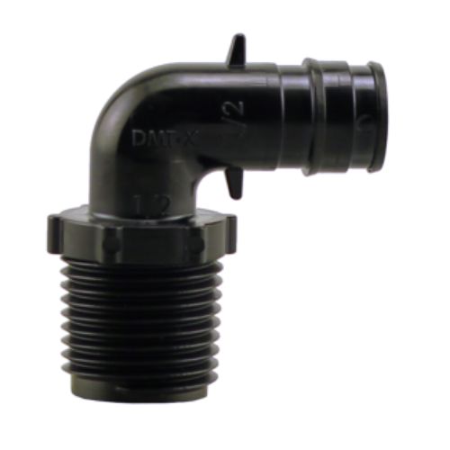 12 Male NPT x 12 Poly F1960 Adapter Elbow