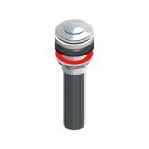 OS&B 3636AQ-CP 1-1/4” Chrome Lav Drain w/ Clicker,  C.O. without Overflow