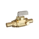 dahl 1/2" PEX Crimp (F1807) x 1/2" PEX Crimp (F1807) with Drain, Straight
