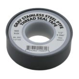 1/2" Grey 260" x .004" (1.5g/cm3) High Density Stainless Steel T-Tape