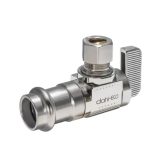 dahl 611-FP3-31 1/2" Female Copper Press x 3/8" OD Comp, Angle Stop
